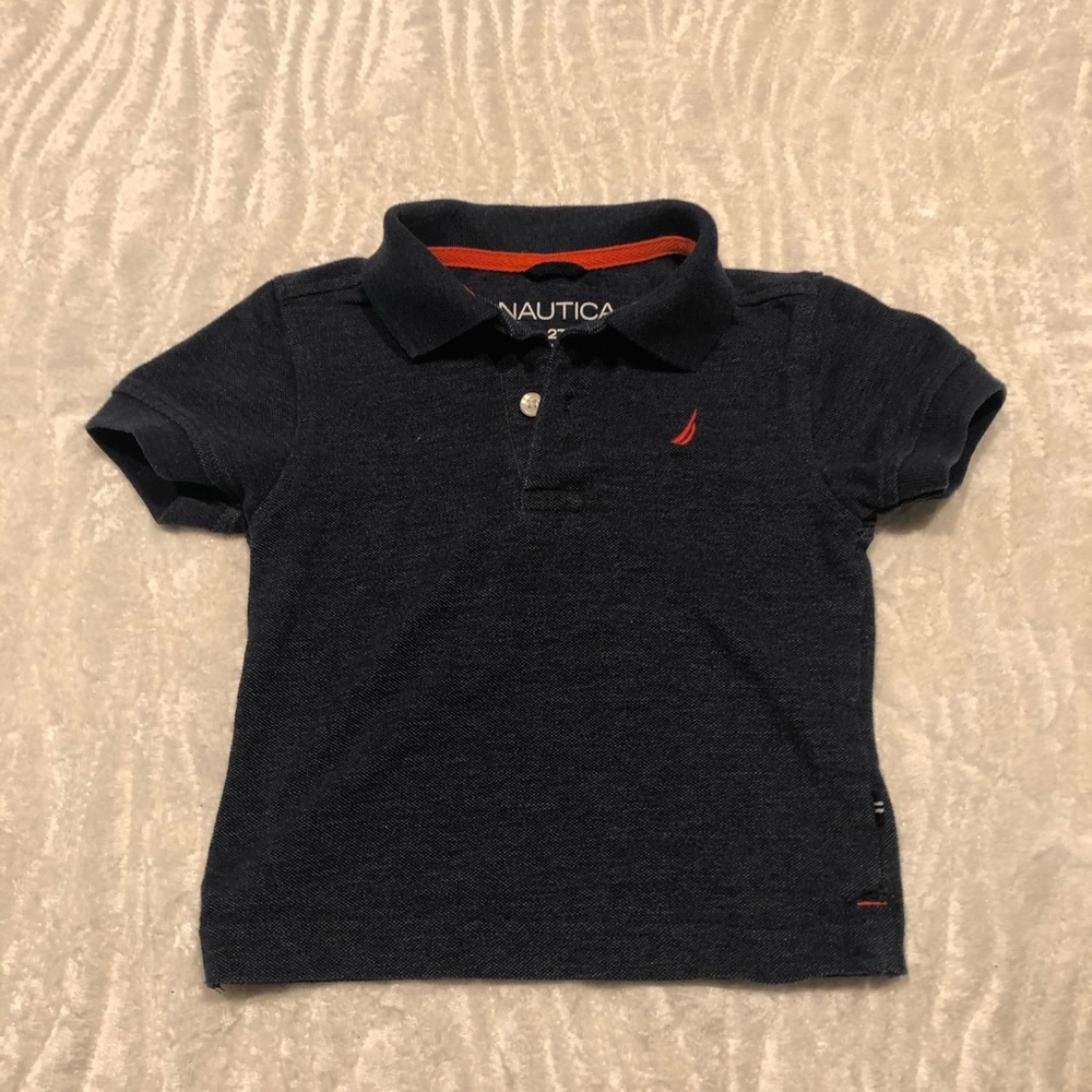 Nautica boys 2T blue polo.